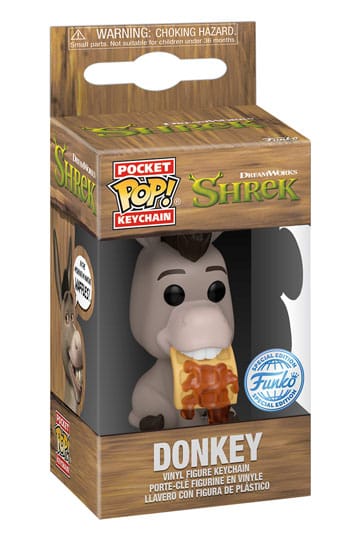 SHREK DONKEY POCKET POP KEYCHAIN
