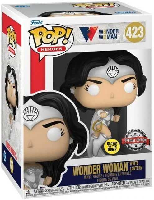 WONDER WOMAN WHITE LANTERN GITD POP